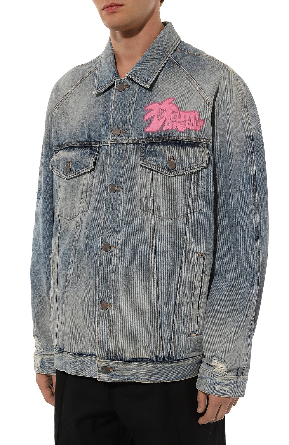 Джинсовая куртка PALM ANGELS, арт. PMYE038E23DEN0014032, фото 3