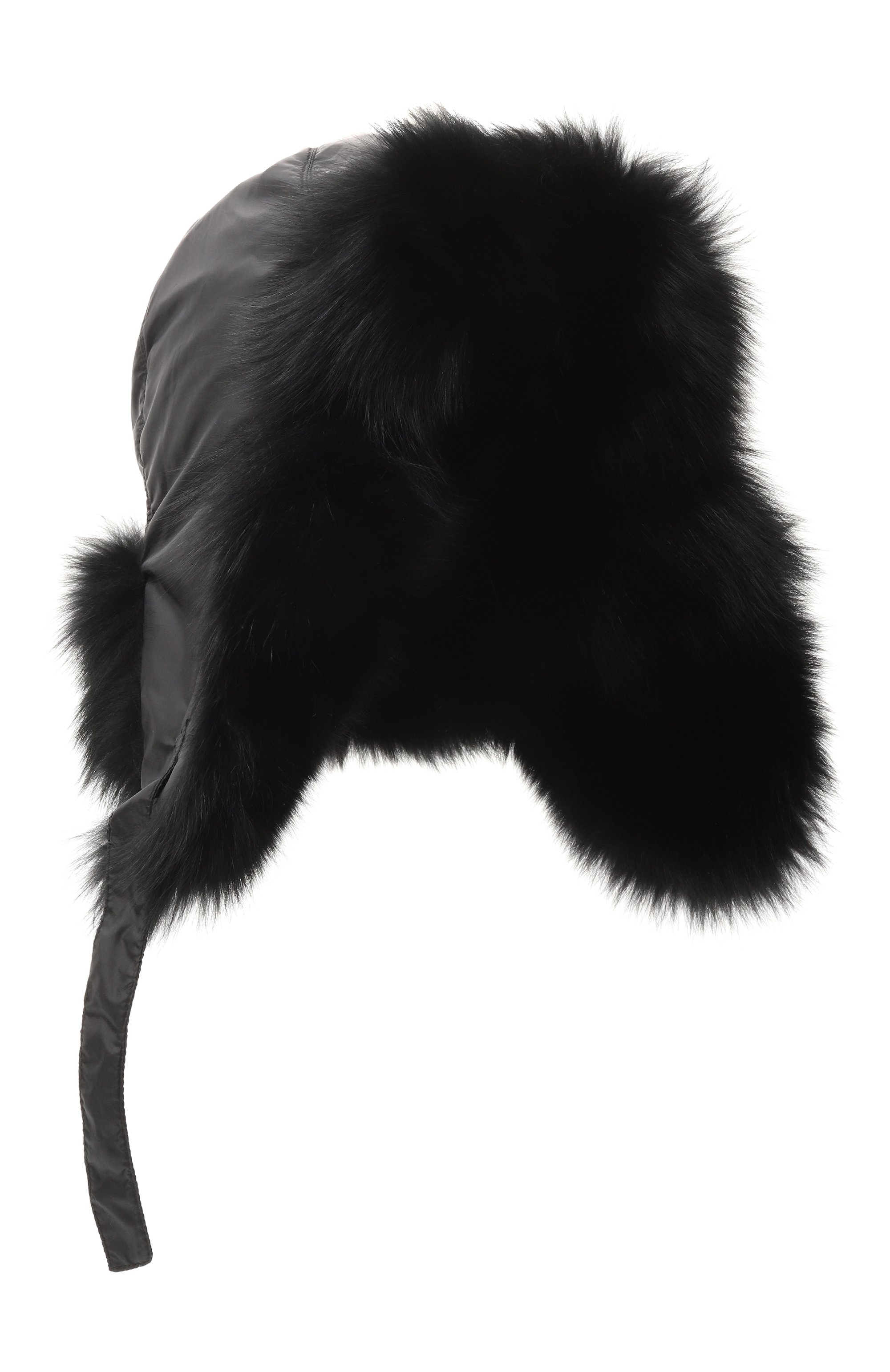 Пуховая шапка-ушанка с отделкой из песца YVES SALOMON ENFANT, арт. 23WEA015XXD0XW, фото 1