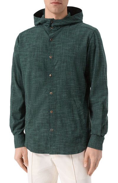 Рубашка из шерсти и шелка KITON, арт. UMCMARK0615E08, фото 3