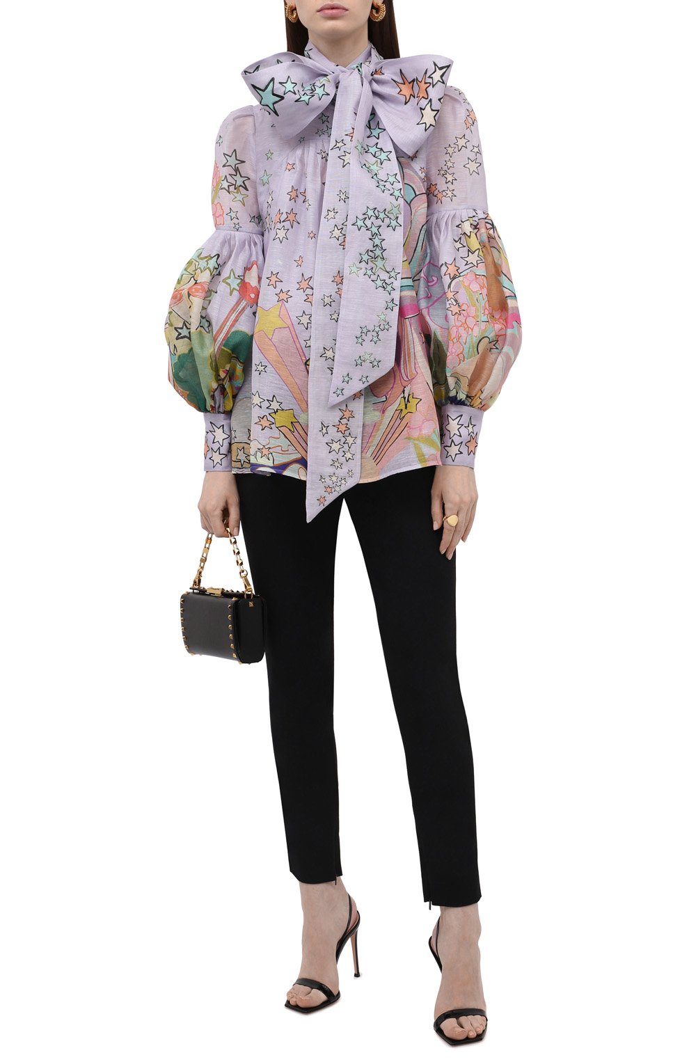 Блузка изо льна и шелка ZIMMERMANN, арт. 2012TC0N, фото 2