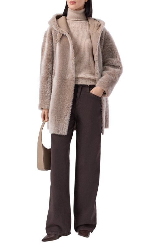 Двусторонняя дубленка Kiton D60675K0543F05 Бежевый  D60675K0543F05 Фото 2