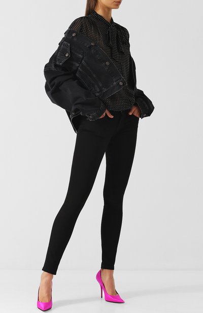 Джинсовая куртка с потертостями BALENCIAGA, арт. 529176/TUE14, фото 2