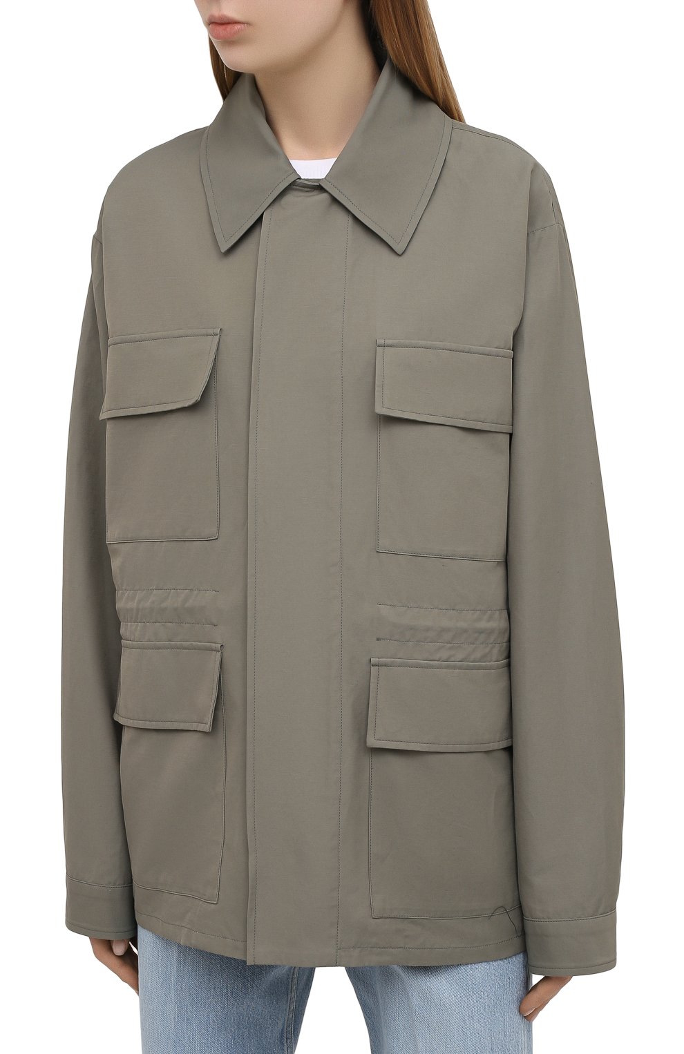 Куртка STELLA MCCARTNEY хаки цвета по цене 139500 руб., арт. 602978/SIA03, фото 3 Куртка STELLA MCCARTNEY, арт. 602978/SIA03, фото 3