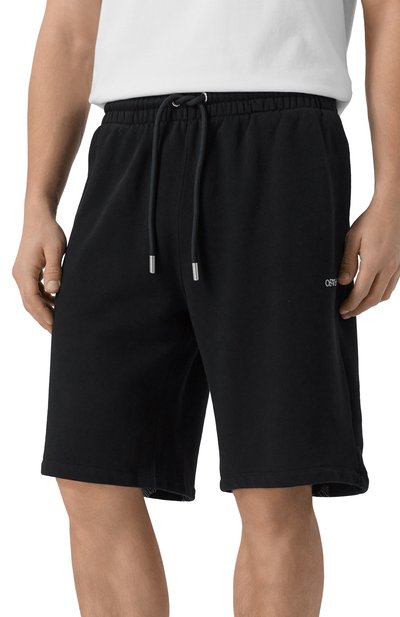 Хлопковые шорты OFF-WHITE, арт. 0MCI013F25FLE007, фото 3