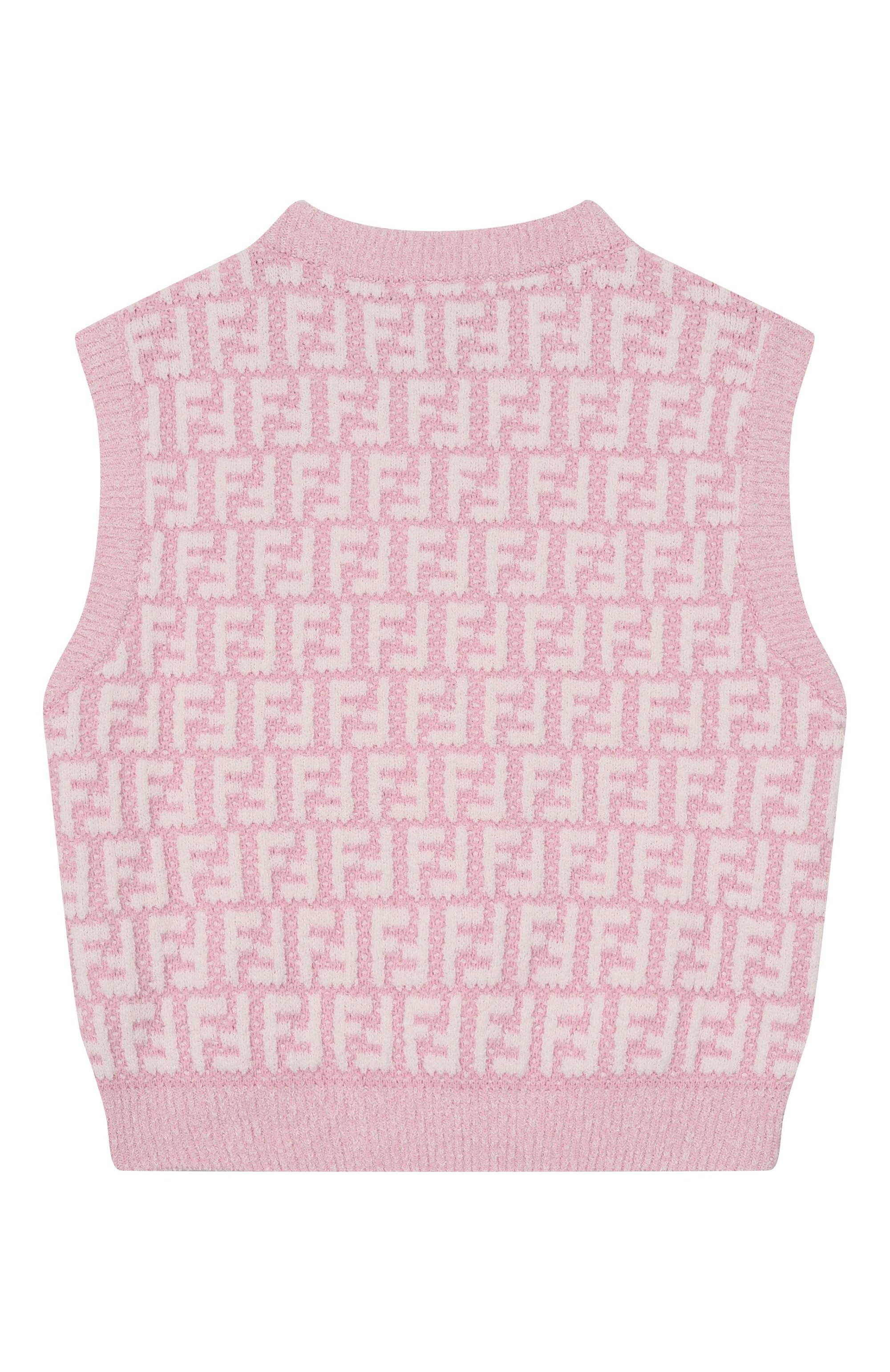 Жилет из хлопка и вискозы FENDI, арт. JFG241/AVW7/3A-6A, фото 2