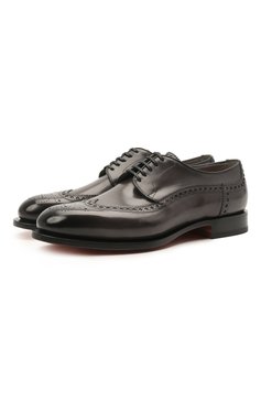 Кожаные дерби SANTONI, арт. MCC017026MC3HVVDG60, фото 1
