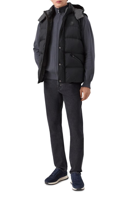 Утепленный жилет Stefano Ricci M6J5400080/PL002Q/64 Чёрный  M6J5400080/PL002Q/64 Фото 2