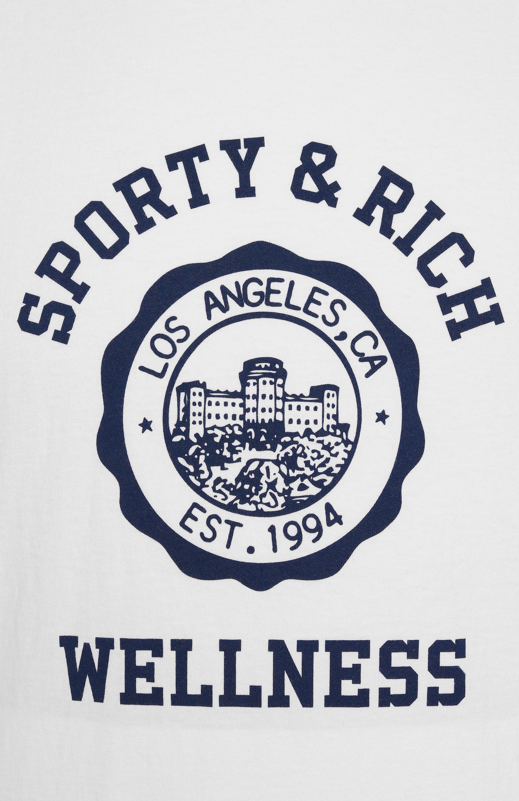 Хлопковая футболка SPORTY AND RICH, арт. T0043508033WH01, фото 10