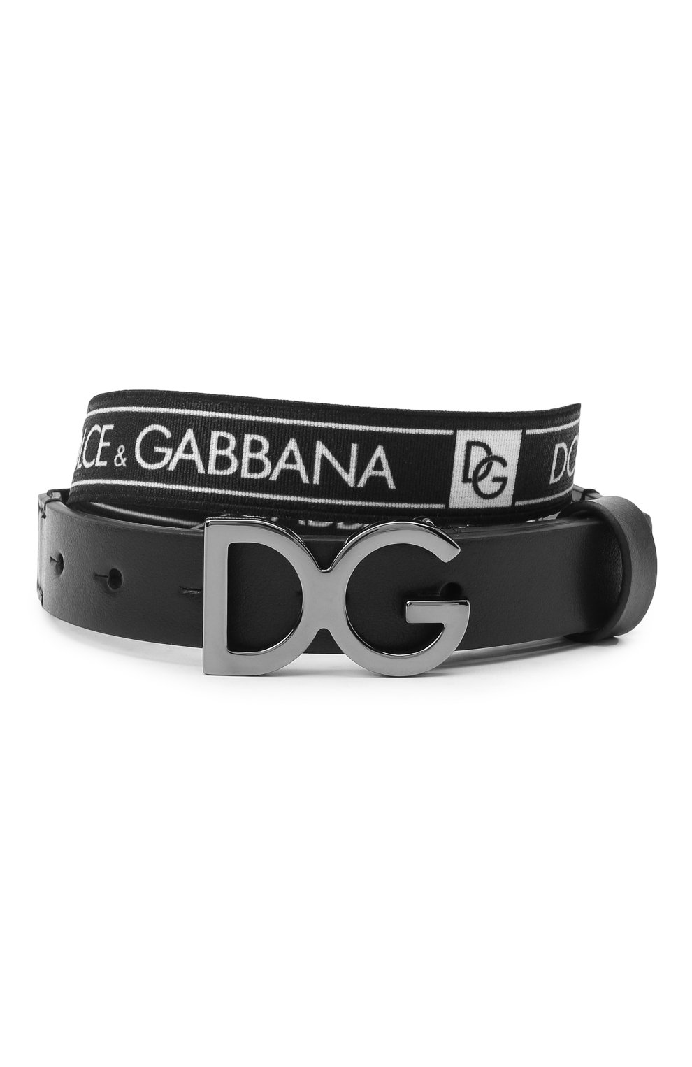 Ремень DOLCE & GABBANA детский черно-белого цвета — купить в интернет ...