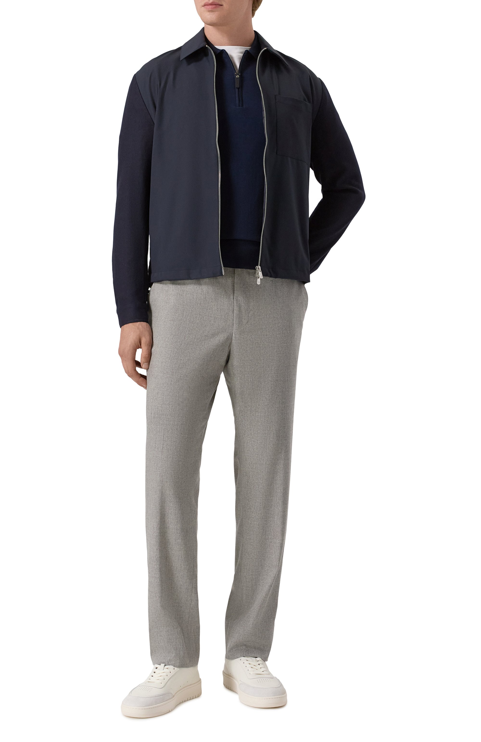 Кожаные кеды club riviera PAUL&SHARK, арт. 15318007, фото 2