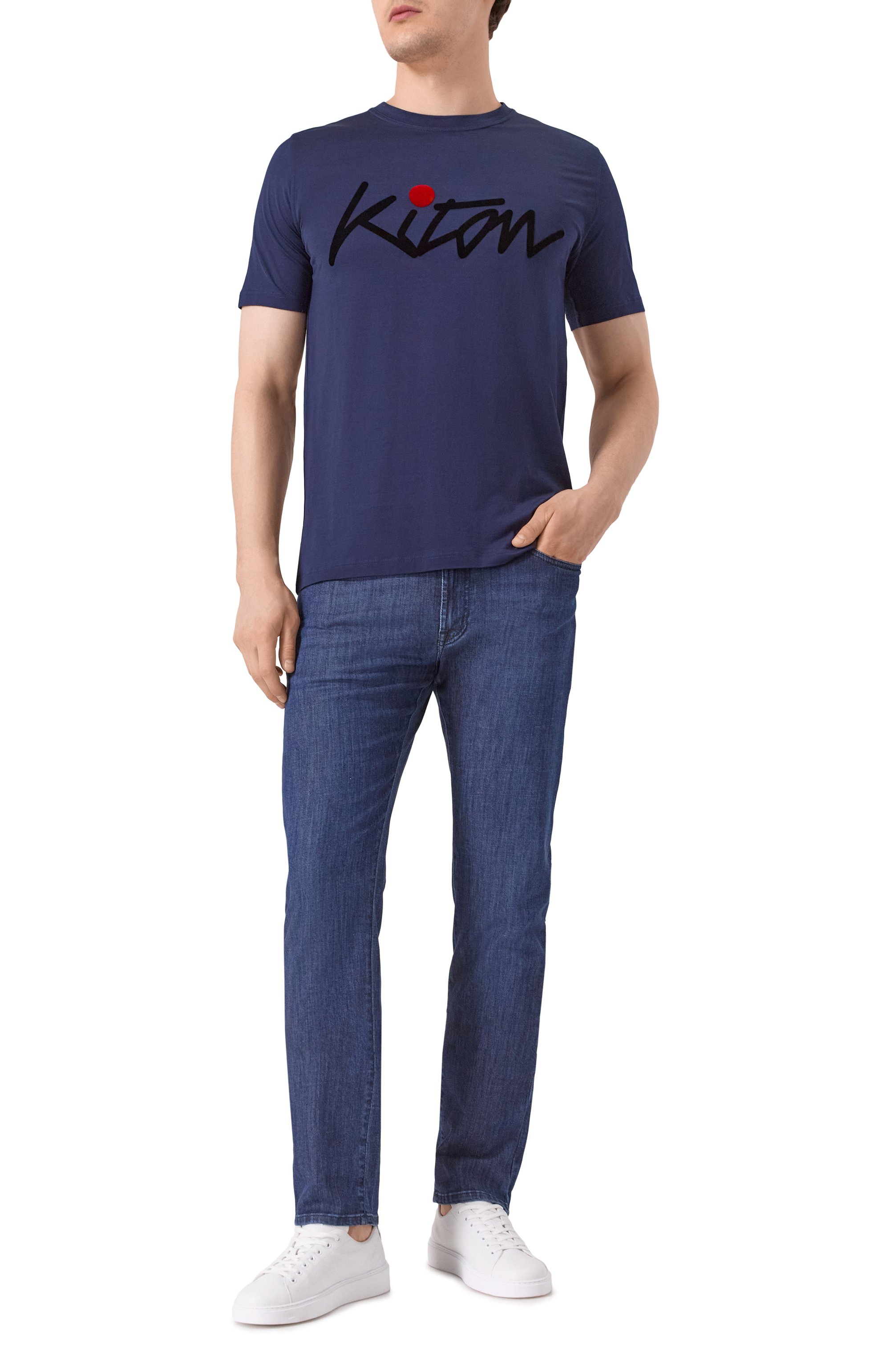 Хлопковая футболка KITON, арт. UMK0482769S, фото 2