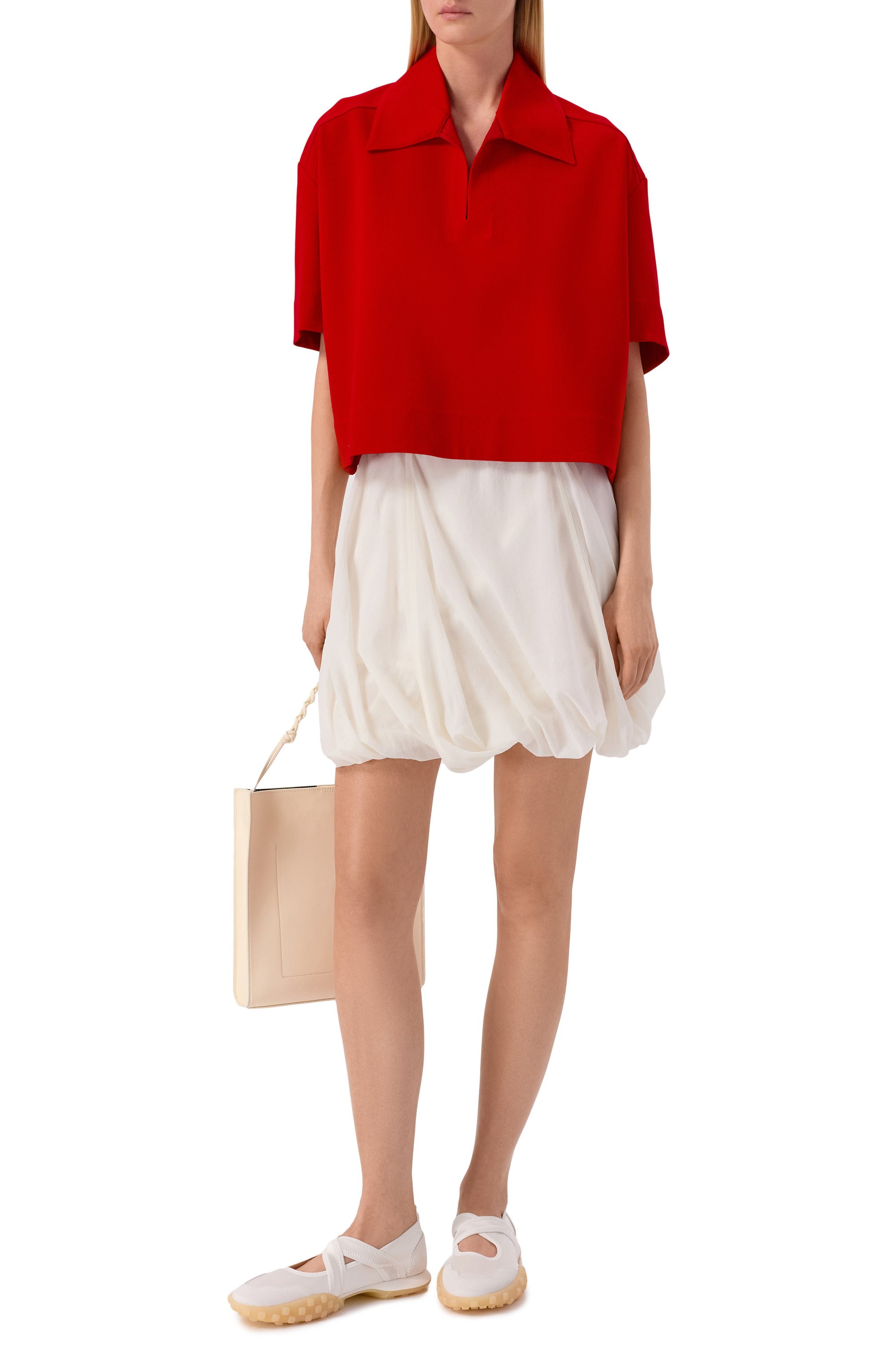 Поло из вискозы JIL SANDER, арт. J02GL0108/J20340, фото 2