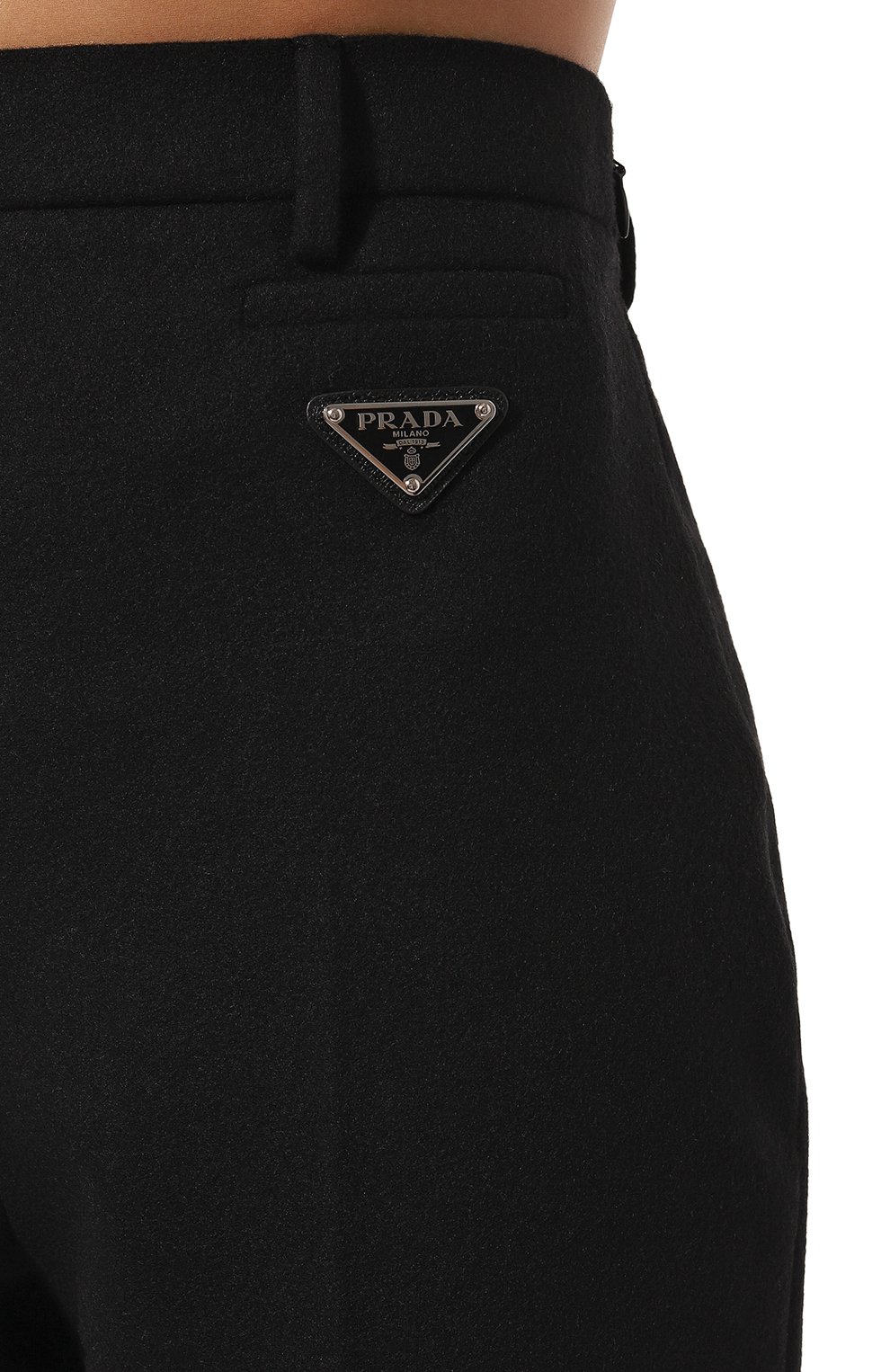 Шерстяные брюки со штрипка PRADA, арт. P279E-829-F0002-212, фото 5