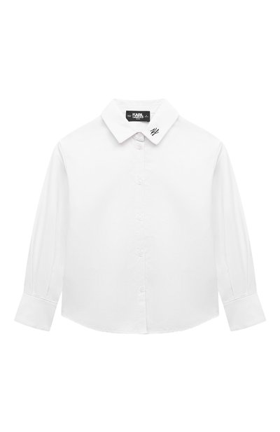 Хлопковая рубашка KARL LAGERFELD KIDS, арт. Z30217