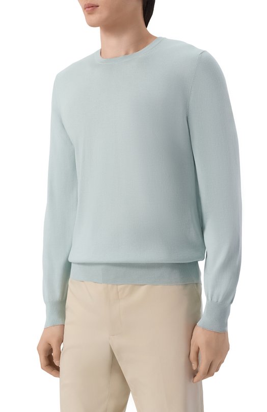 Джемпер из шелка и хлопка Gran Sasso 43167/16290 Зелёный  43167/16290 Фото 3