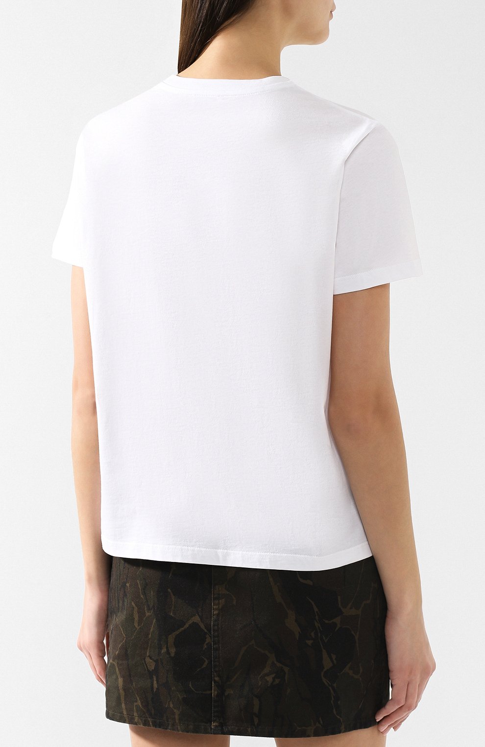 Хлопковая футболка REDVALENTINO белого цвета по цене 12250 руб., арт. RR0MG01M/FGF, фото 4 Хлопковая футболка REDVALENTINO, арт. RR0MG01M/FGF, фото 4