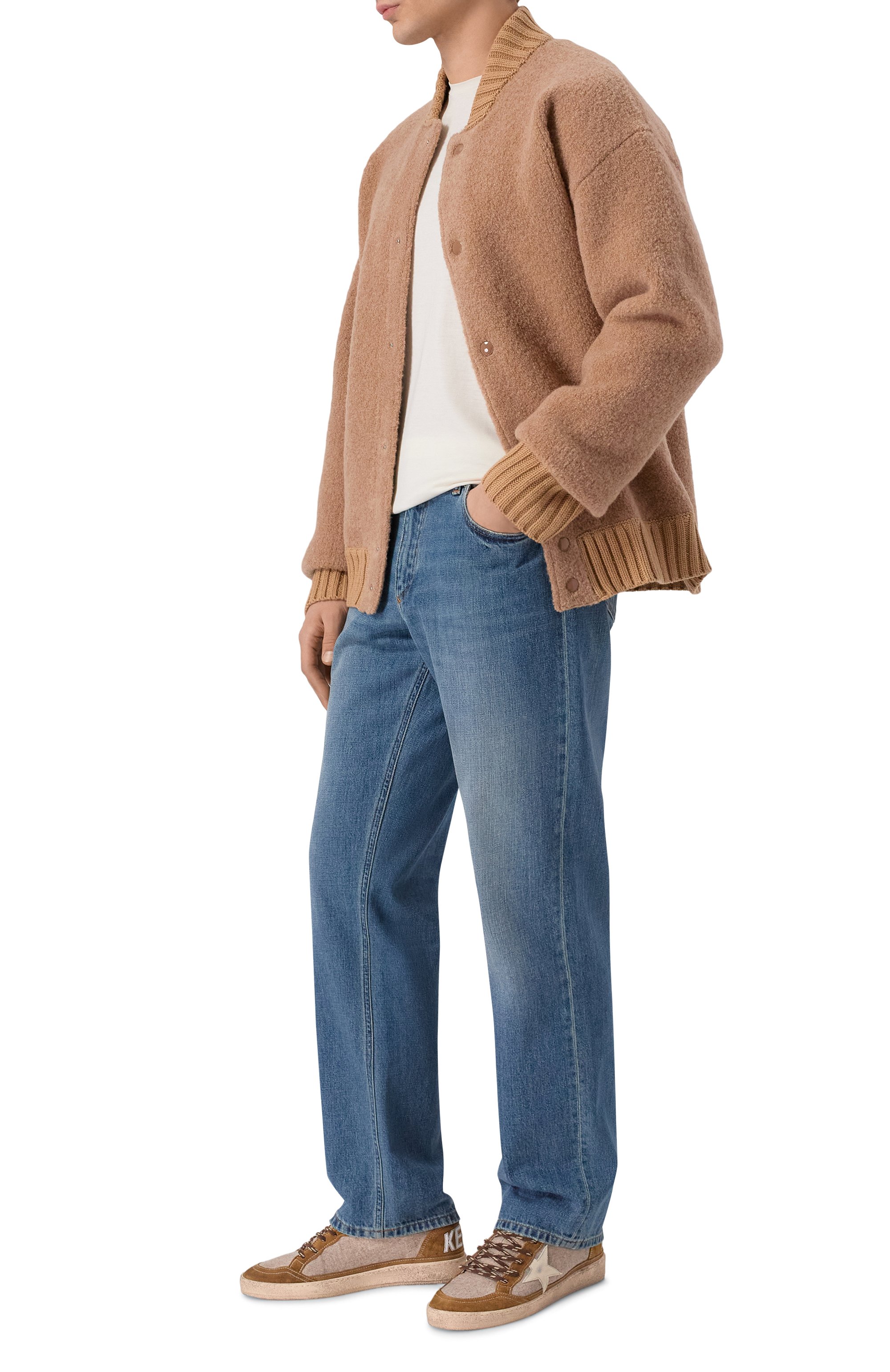 Комбинированные кеды ball star GOLDEN GOOSE DELUXE BRAND, арт. GMF00117.F007947, фото 2