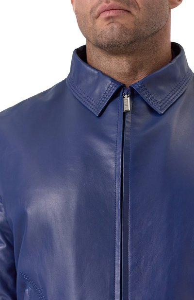 Кожаный бомбер ZILLI, арт. A0RYH1M1005VTSU00/62+, фото 5