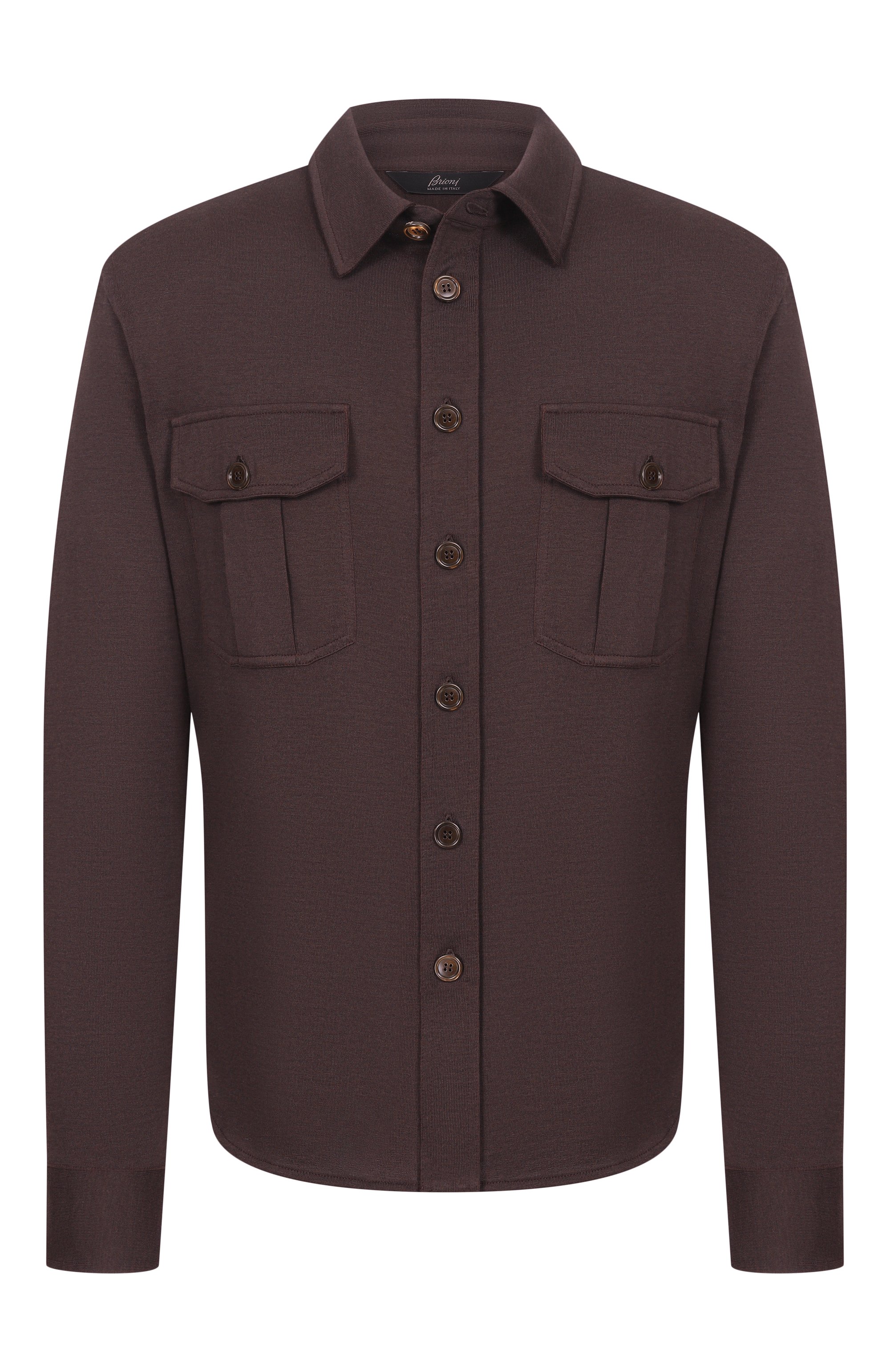 Рубашка из хлопка и шелка BRIONI, арт. UJRE0L/PD602, фото 1