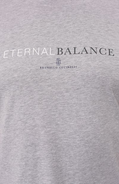 Хлопковая футболка BRUNELLO CUCINELLI, арт. M0B138433W, фото 5