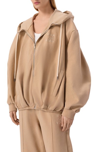 Хлопковая толстовка HALFBOY, арт. HS261WF001 FL005/SM00TH H00DIE, фото 3