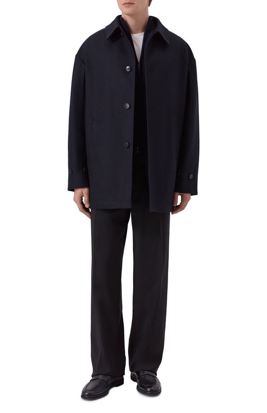 Пальто из шерсти и кашемира Premiata PA1043/W00L Синий  PA1043/W00L Фото 2