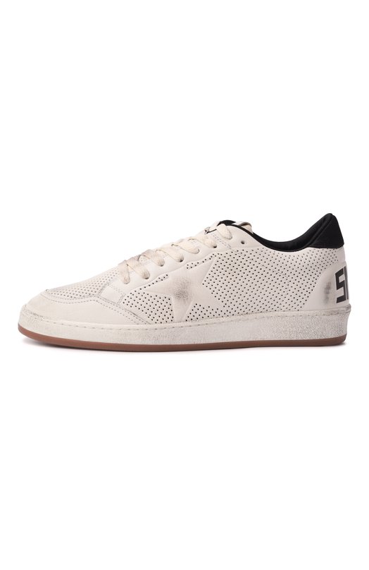 Кожаные кеды Ballstar Golden Goose Deluxe Brand GMF00717.F006013 Белый  GMF00717.F006013 Фото 4