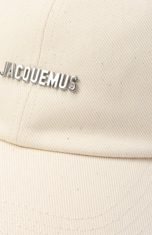 Хлопковая бейсболка Jacquemus 25EACU00670/AW00092 Кремовый  25EACU00670/AW00092 Фото 3