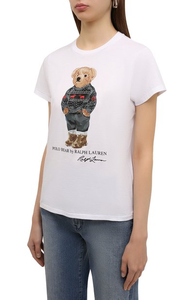 Хлопковая футболка POLO RALPH LAUREN, арт. 211846851, фото 3