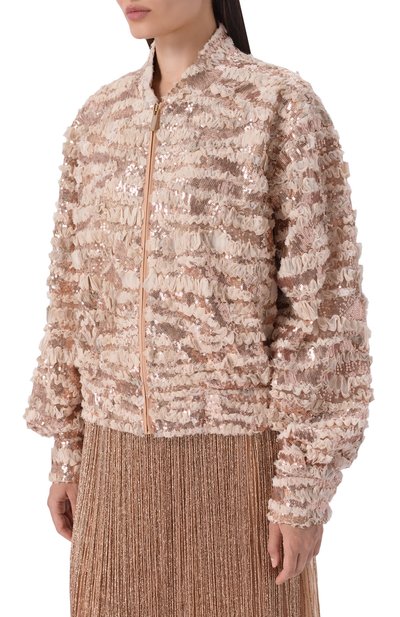 Бомбер с отделкой пайетками ELIE SAAB, арт. J0239/PCH01, фото 3