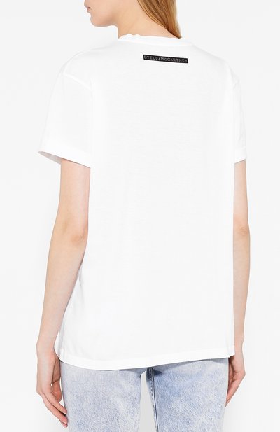 Хлопковая футболка STELLA MCCARTNEY, арт. 457142/SMW86, фото 4