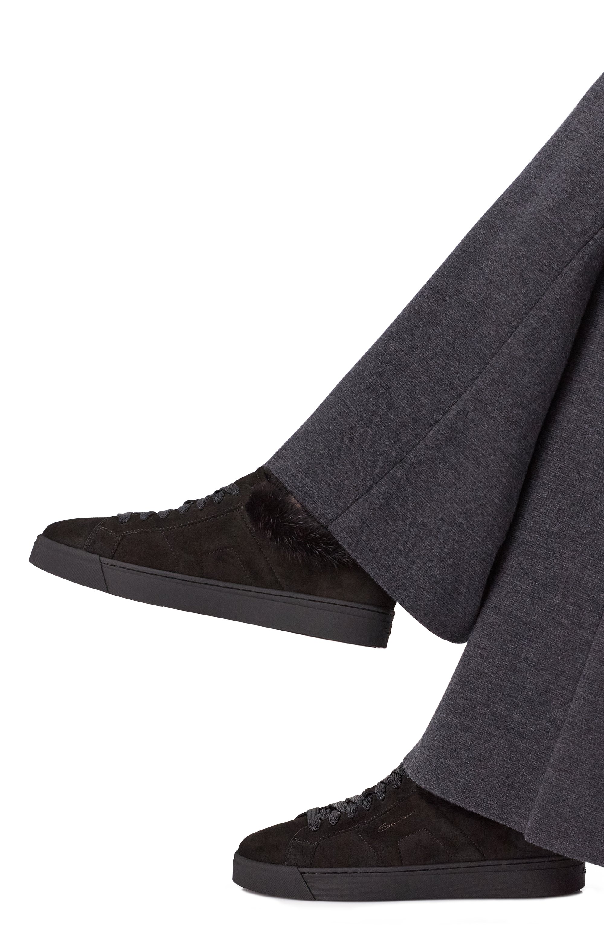 Замшевые кеды SANTONI, арт. WBGG61436NE0P0SV, фото 2