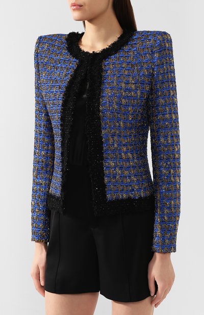 Жакет BALMAIN синего цвета по цене 358000 руб., арт. SF17253/X241, фото 3 Жакет BALMAIN, арт. SF17253/X241, фото 3