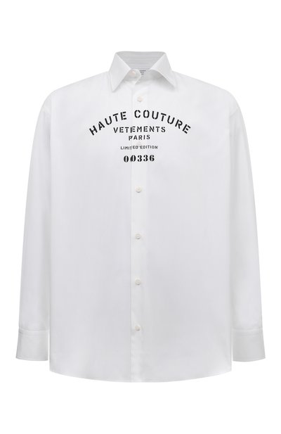Хлопковая рубашка VETEMENTS, арт. UA53SH450W 1001/M, фото 1