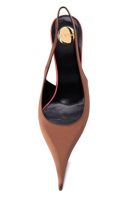 Текстильные туфли Deroche 110 Saint Laurent 859104/9QNAG Коричневый  859104/9QNAG Фото 6