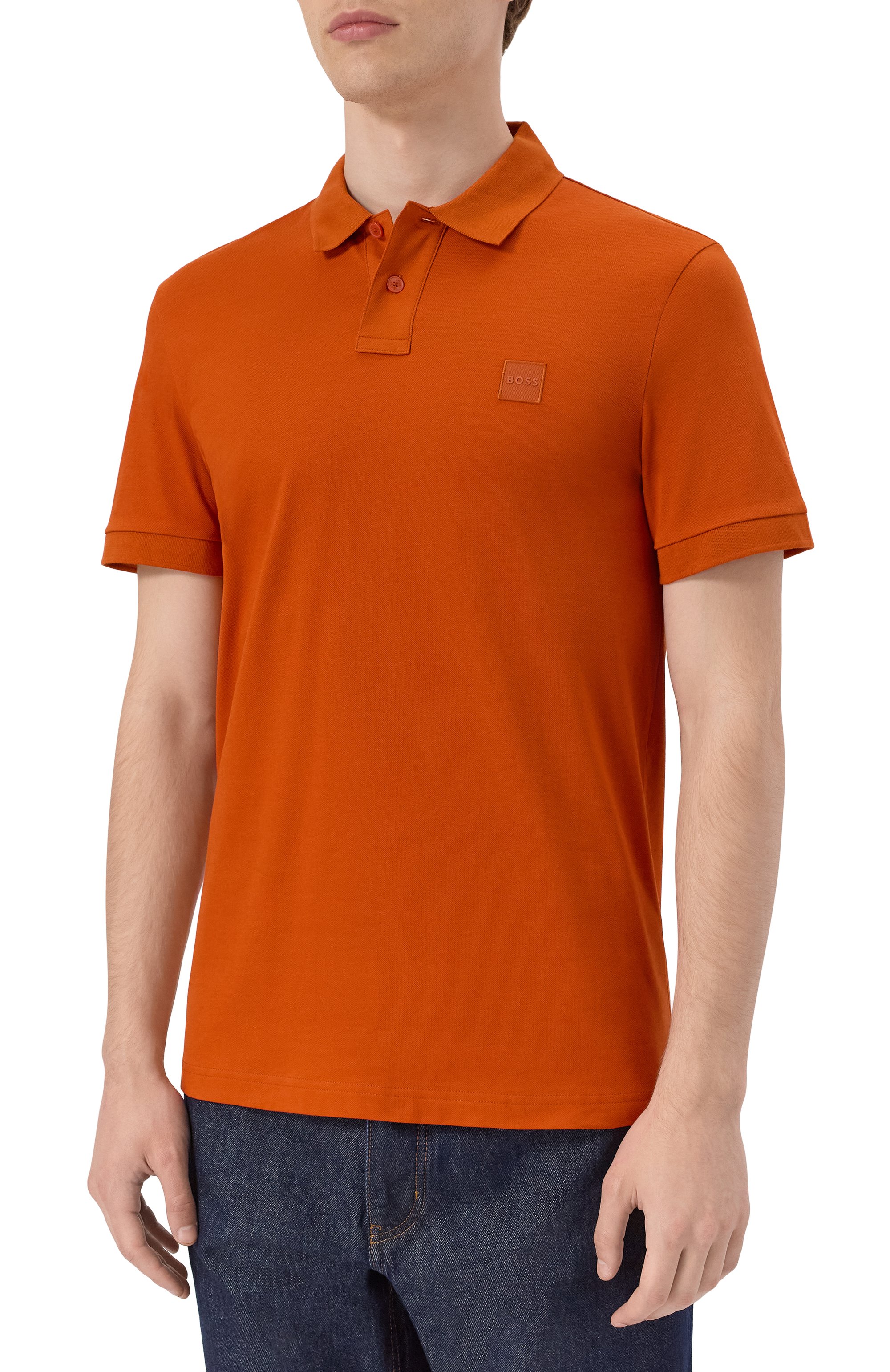 Хлопковое поло BOSS ORANGE, арт. 50507803, фото 3