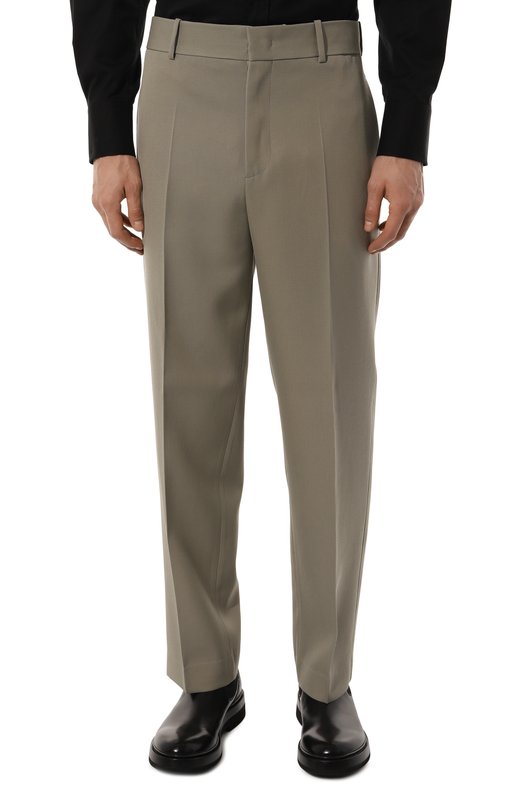 Шерстяные брюки Jil Sander J23KA0003/J40002 Зелёный  J23KA0003/J40002 Фото 3