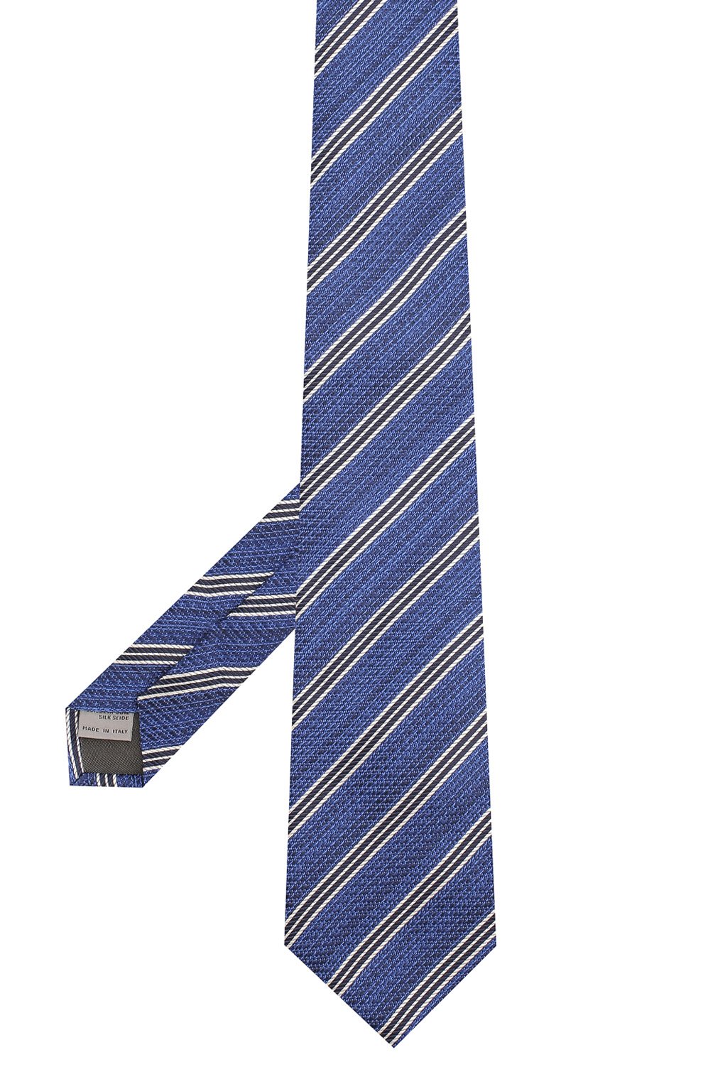 Шелковый галстук CANALI синего цвета по цене 13250 руб., арт. 18/HJ02075, фото 2 Шелковый галстук CANALI, арт. 18/HJ02075, фото 2