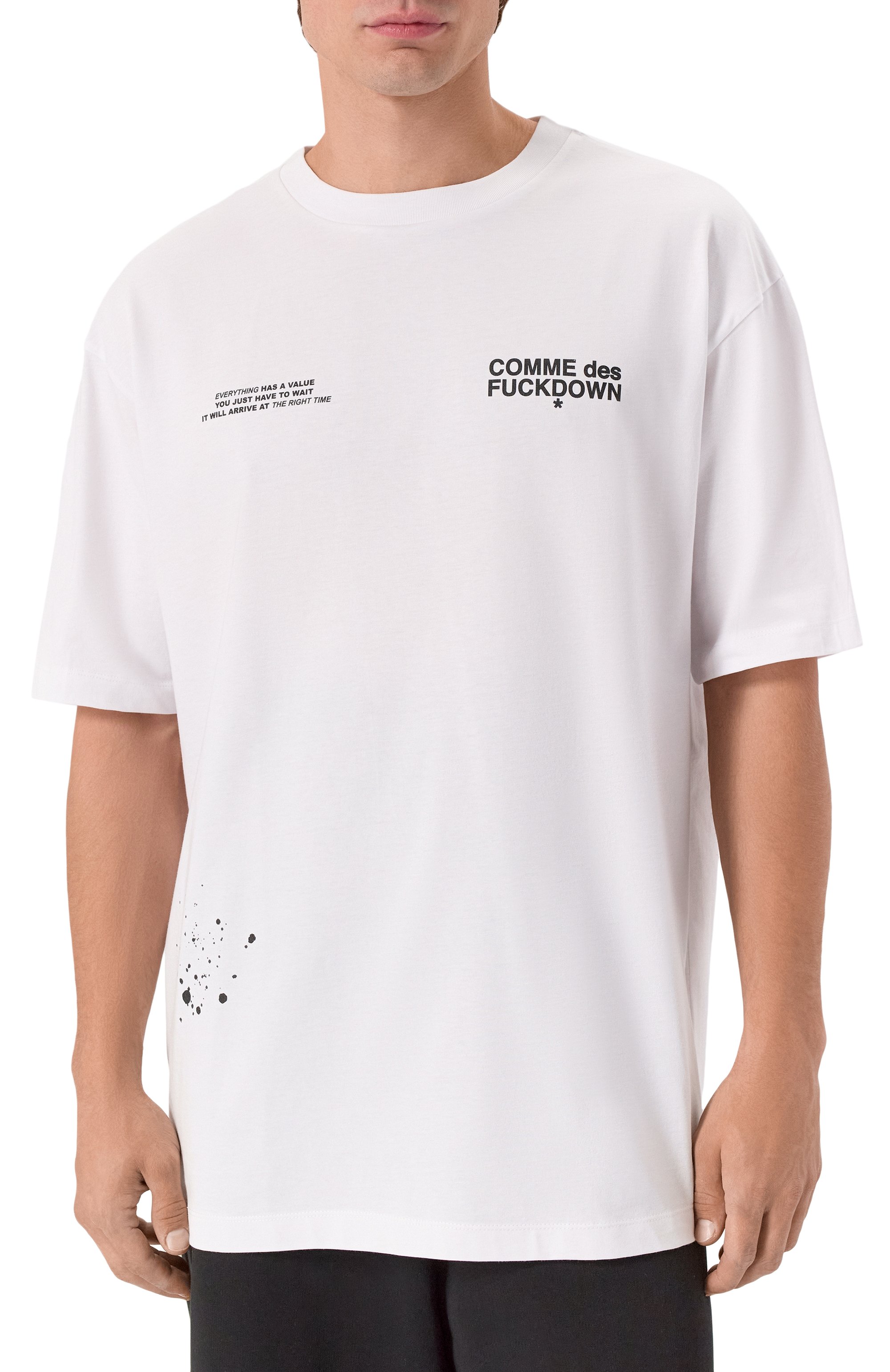 Хлопковая футболка COMME DES FUCKDOWN, арт. CFABM01749, фото 3