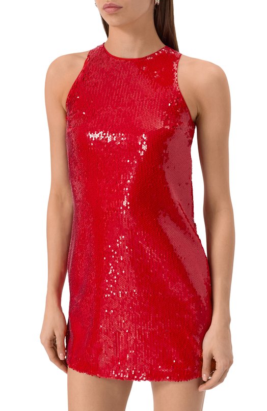 Платье с отделкой пайетками MSGM 3842MDA23 257309/257309 Красный  3842MDA23 257309/257309 Фото 3