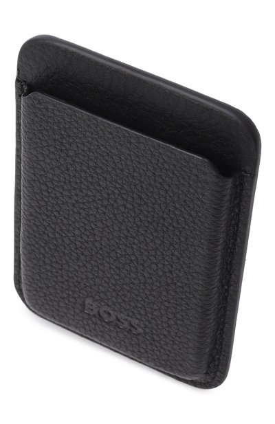 Кожаный футляр для кредитных карт BOSS черного цвета по цене 12950 руб., арт. HBPU00093M, фото 3 Кожаный футляр для кредитных карт BOSS, арт. HBPU00093M, фото 3
