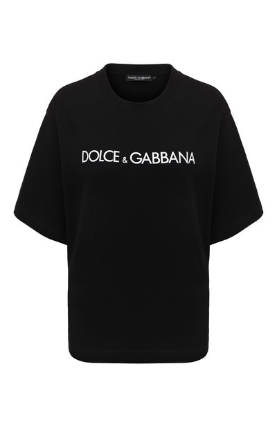 Женская хлопковая футболка DOLCE & GABBANA, арт. F8048T/G7H4P