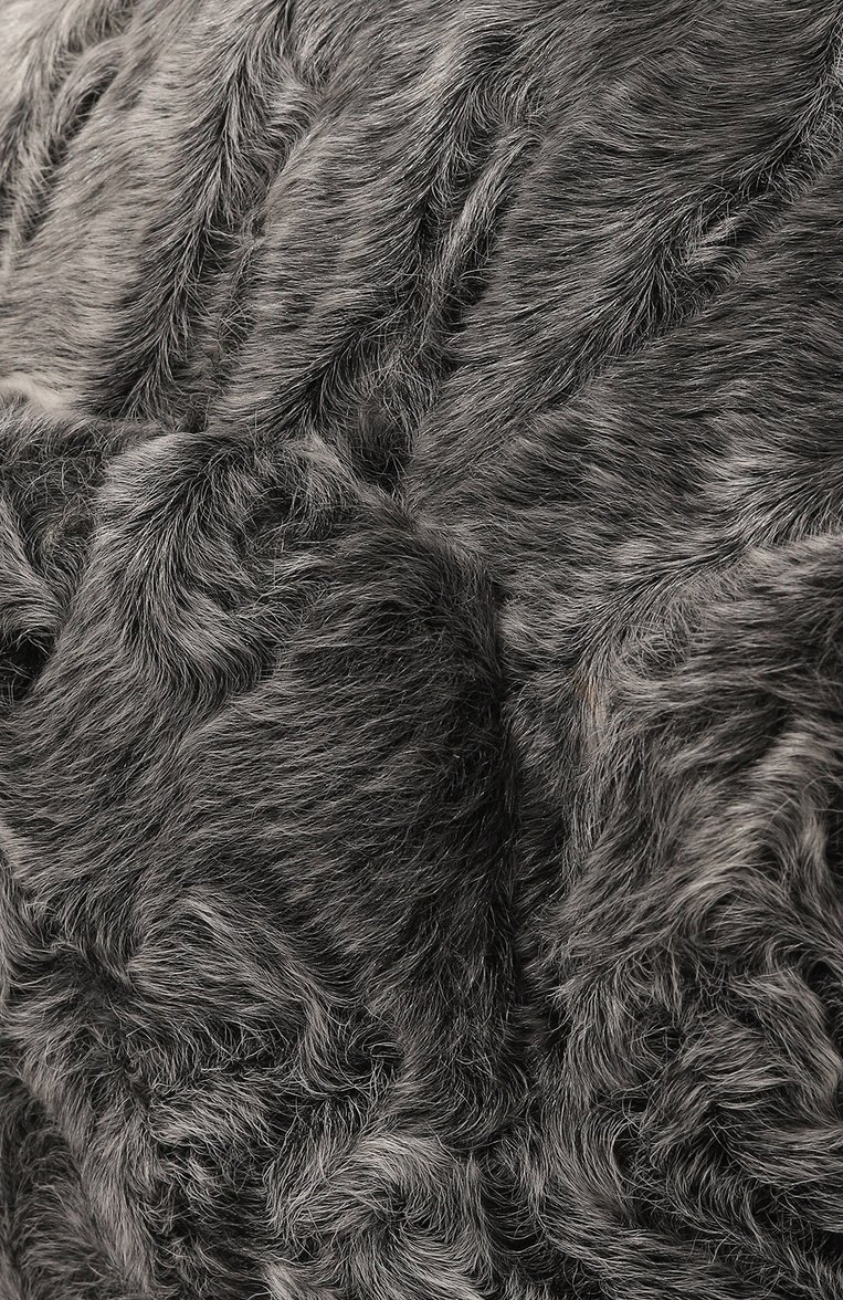 Женская пилотка москвичка из каракульчи FURLAND серого цвета, арт. 0165601710022200000 | Фото 4 (Нос: Не проставлено; Материал сплава: Проставлено; Материал: Натуральный мех)