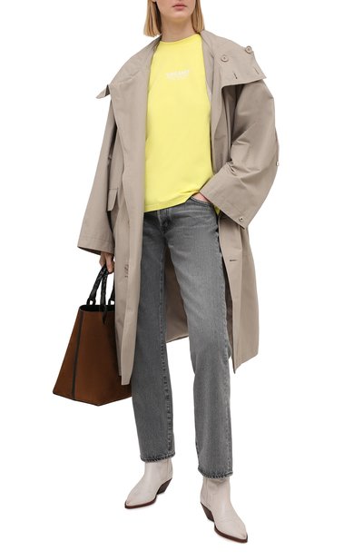 Хлопковая футболка SEVEN LAB желтого цвета по цене 7520 руб., арт. T21-D G01 yellow, фото 2 Хлопковая футболка SEVEN LAB, арт. T21-D G01 yellow, фото 2