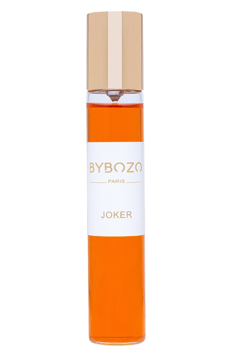 Парфюмерная вода joker (18ml) BYBOZO бесцветного цвета, арт. 3612940000483 | Фото 1 (Нос: Не проставлено; Региональные ограничения белый список (Axapta Mercury): Не проставлено; Тип продукта - парфюмерия: Парфюмерная вода; Тип аромата: Восточный; Ограничения доставки: flammable)