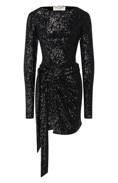 Платье с пайетками SAINT LAURENT, арт. 611960/YB0K2, фото 1