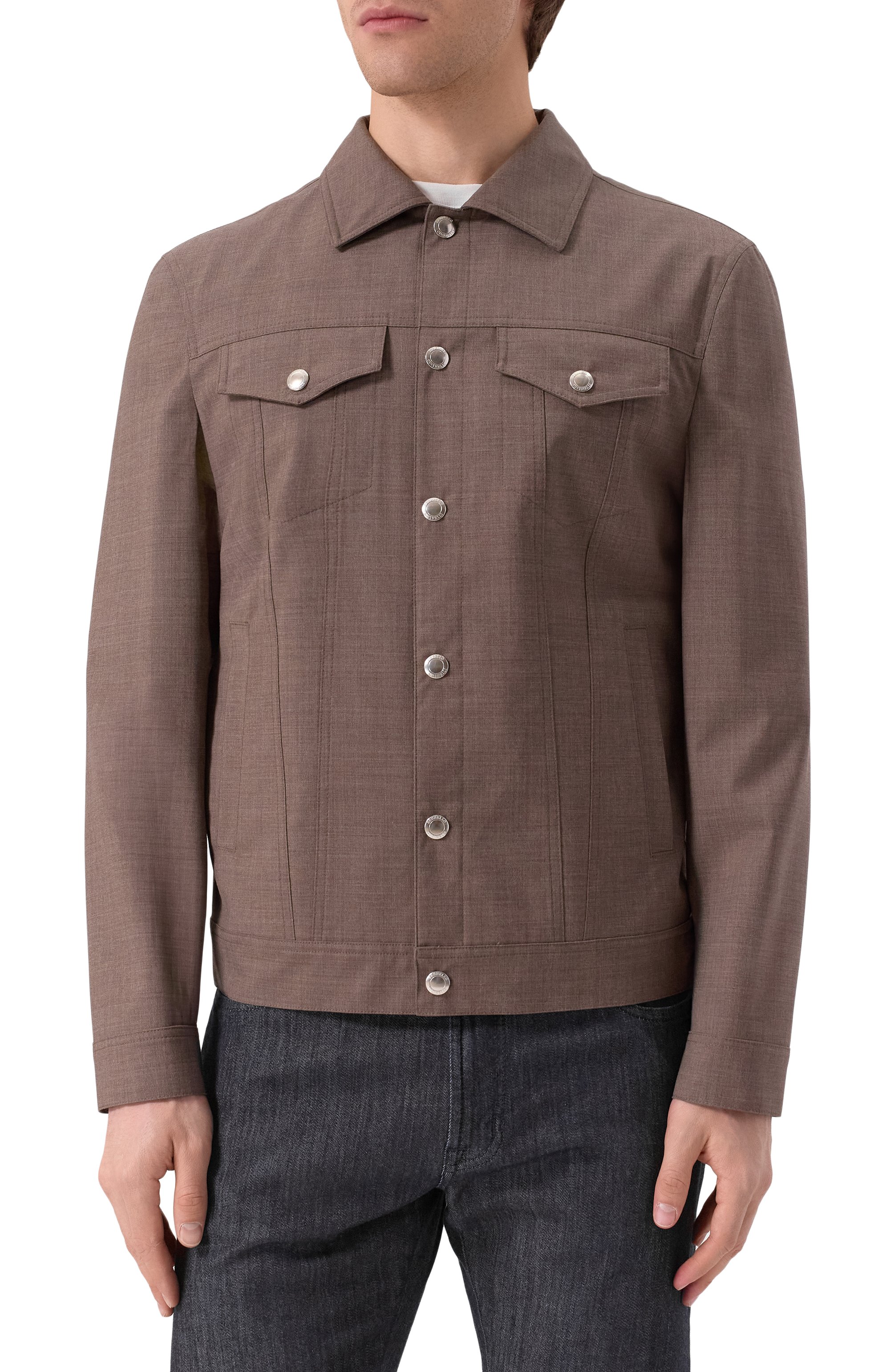 Шерстяная куртка-рубашка BRUNELLO CUCINELLI, арт. MM4506413, фото 3