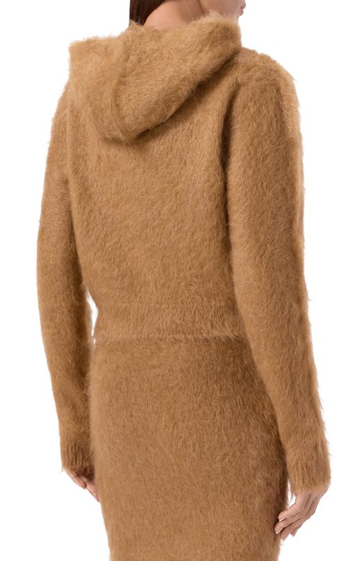 Шерстяное худи Giuseppe di Morabito 05FW2KNT376X 05444 Бежевый  05FW2KNT376X 05444 Фото 4