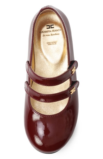 Кожаные балетки ELISABETTA FRANCHI LA MIA BAMBINA, арт. F1A3-E0322-0286R006/25-29, фото 4