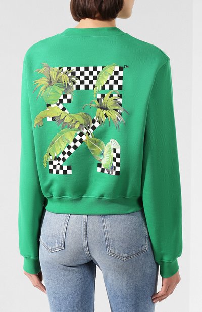 Хлопковый свитшот OFF-WHITE, арт. 0WBA026F19F300534010, фото 4